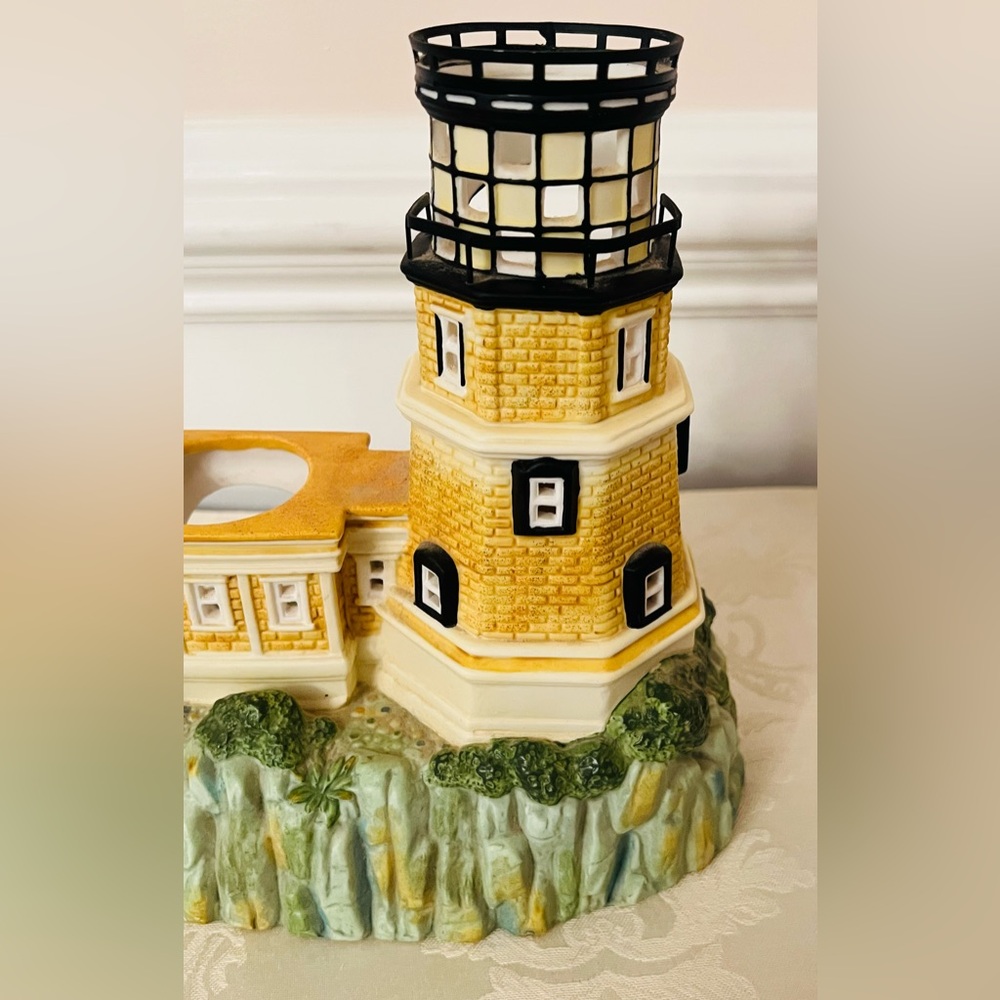 Split Rock Lighthouse Candle Holder- Perfect Home Decor Addition - Picture 9 of 13